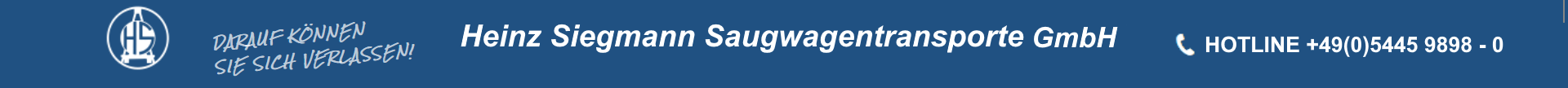 Heinz Siegmann Saugwagentransporte GmbH